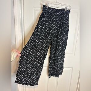 Vintage Blue - Vintage wide leg floral pants